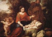 Bartolome Esteban Murillo Rest on his way to flee Egypt oil painting reproduction